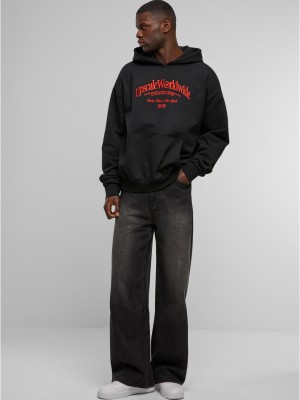 Upscale World Wide Heavy Oversize Hoody black XXL