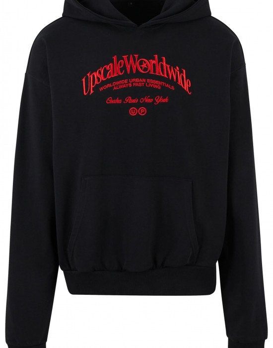 Upscale World Wide Heavy Oversize Hoody black XXL