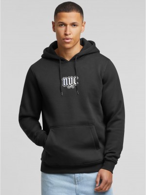 NYC Old English Wording Patch Hoody black XXL