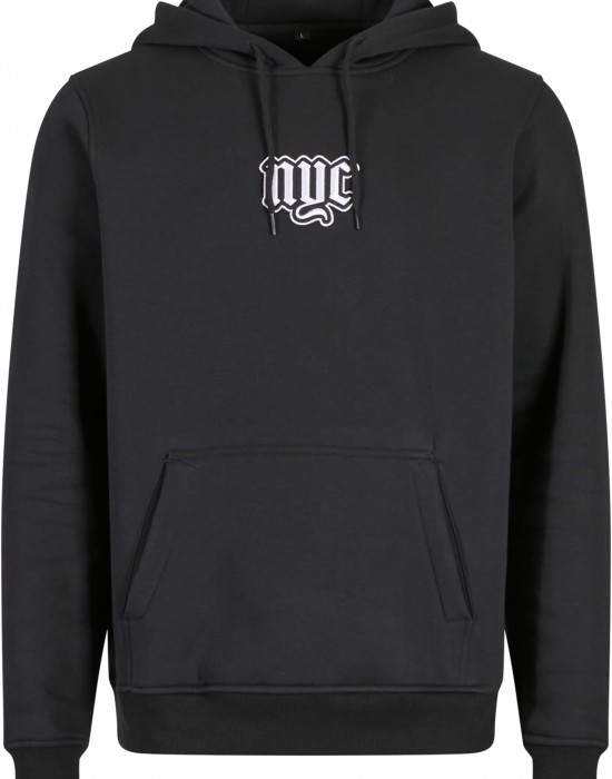 NYC Old English Wording Patch Hoody black XXL