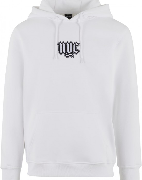 NYC Old English Wording Patch Hoody white XXL