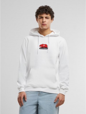 California Bear Patch Hoody white XXL
