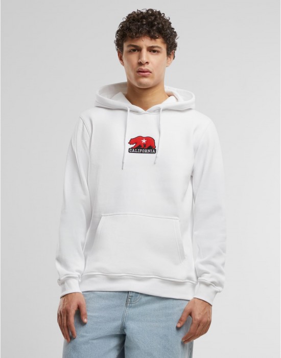 California Bear Patch Hoody white XXL