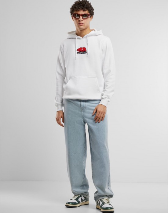 California Bear Patch Hoody white XXL