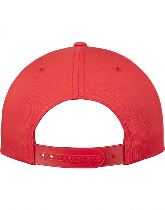 Шапка с козирка в червено Unstructured 5-Panel Snapback, Urban Classics, Шапки с козирка - Complex.bg