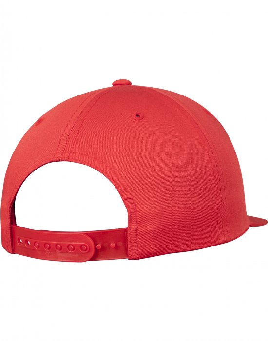 Шапка с козирка в червено Unstructured 5-Panel Snapback, Urban Classics, Шапки с козирка - Complex.bg