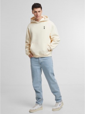 King Card EMB Fluffy Hoody whitesand XXL