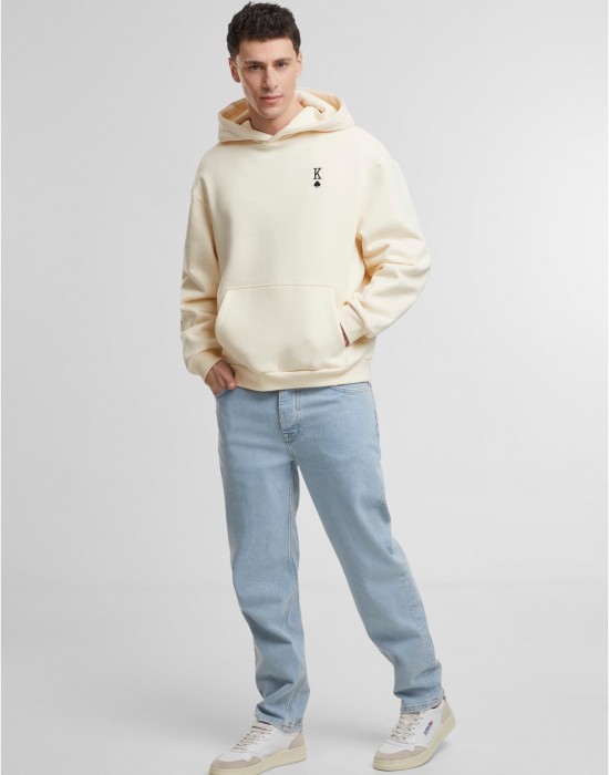 King Card EMB Fluffy Hoody whitesand XXL King Card EMB Fluffy Hoody whitesand XXL
