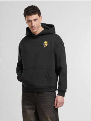 Burger EMB Fluffy Hoody black XXL