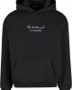 Love Yourself First EMB Fluffy Hoody black XXL
