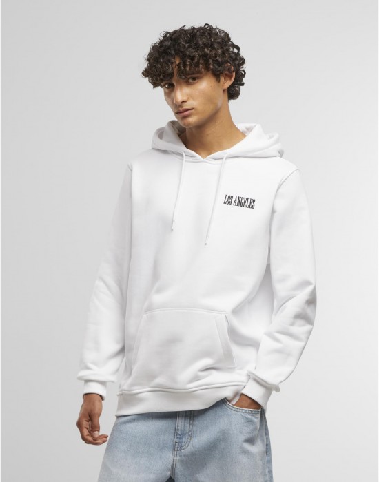 Los Angeles Wording EMB Regular Hoody white XXL Los Angeles Wording EMB Regular Hoody white XXL