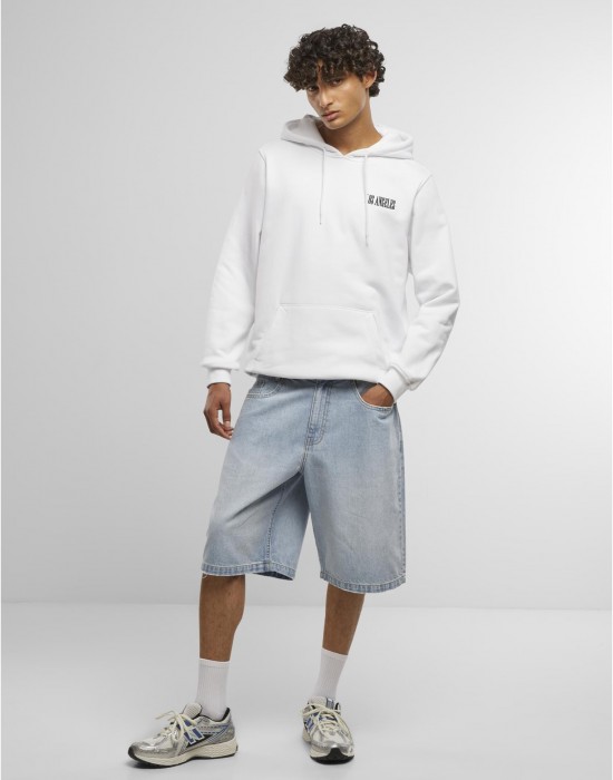 Los Angeles Wording EMB Regular Hoody white XXL Los Angeles Wording EMB Regular Hoody white XXL