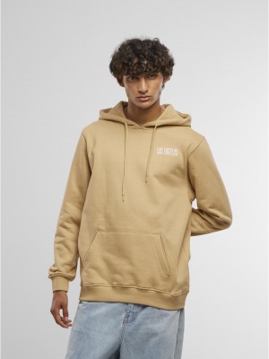 Los Angeles Wording EMB Regular Hoody unionbeige XXL