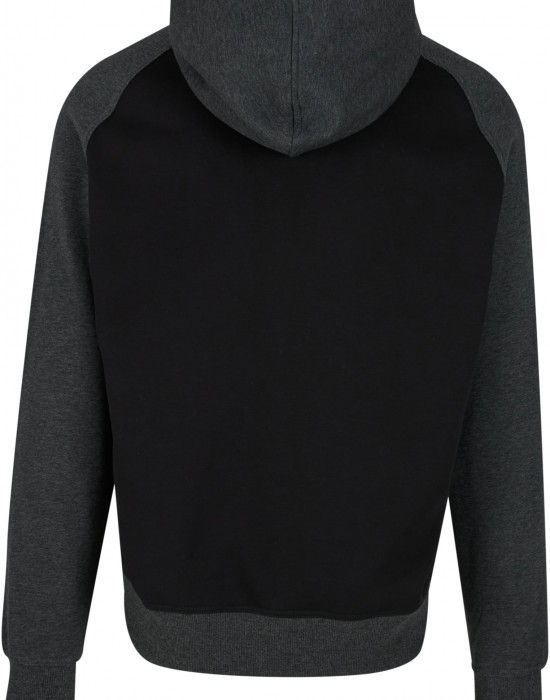 Compton Wording EMB Raglan Hoody blk/cha XXL Compton Wording EMB Raglan Hoody blk/cha XXL
