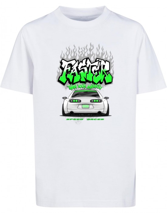 Детска Тениска Kids Faster Than Your Average Tee white 158/164