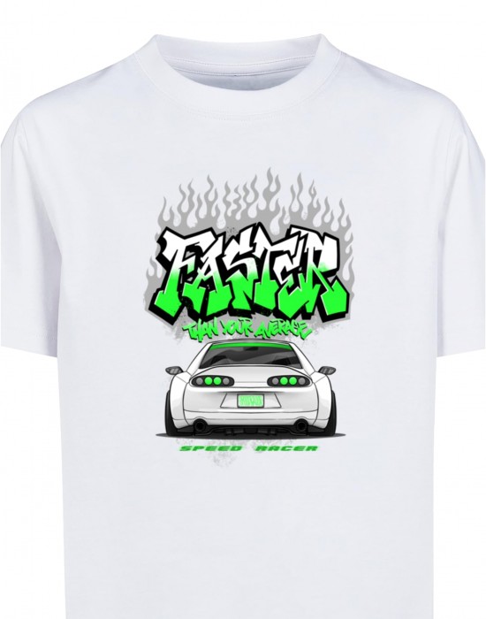 Детска Тениска Kids Faster Than Your Average Tee white 158/164