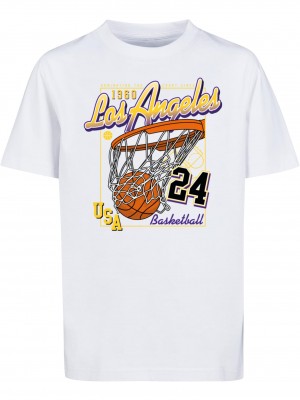 Детска Тениска Kids LA Scored Tee white 158/164