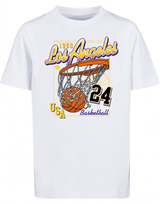 Детска Тениска Kids LA Scored Tee white 158/164