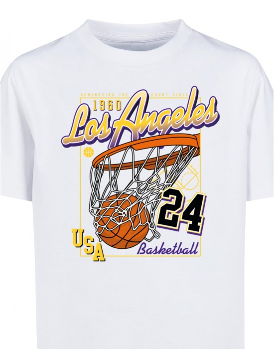 Детска Тениска Kids LA Scored Tee white 158/164
