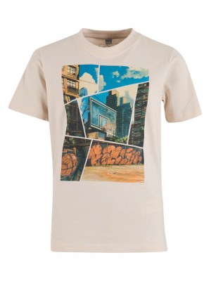 Детска Тениска Kids Basketball Comic Tee marshmallow 158/164