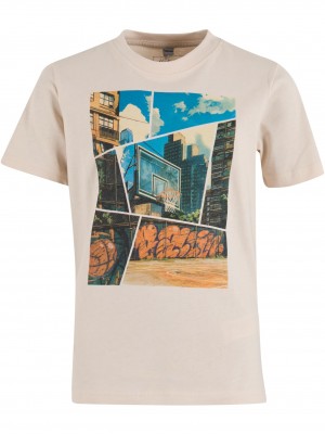 Детска Тениска Kids Basketball Comic Tee marshmallow 158/164