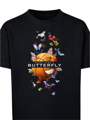 Детска Тениска Kids Butterfly Baller Tee black 158/164