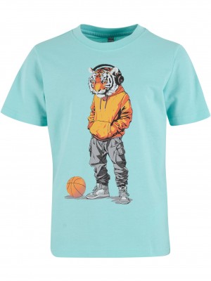 Детска Тениска Kids Tiger Sports Tee berylblue 158/164