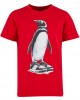 Детска Тениска Kids Fancy Penguin Tee cityred 158/164