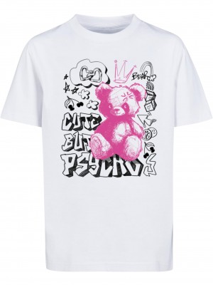 Детска Тениска Kids Cute But Psycho Tee white 158/164