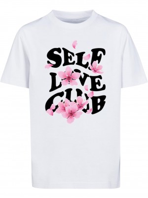 Детска Тениска Kids Self Love Club Tee white 158/164