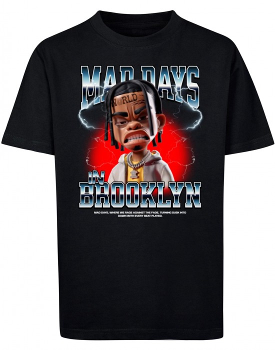 Детска Тениска Mad Days In Brooklyn Tee black 158/164