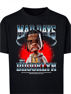 Детска Тениска Mad Days In Brooklyn Tee black 158/164