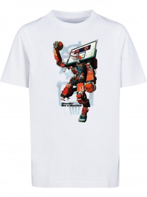 Детска Тениска Ballin Robot Tee white 158/164