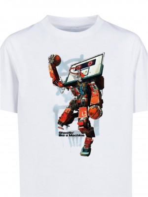 Детска Тениска Ballin Robot Tee white 158/164