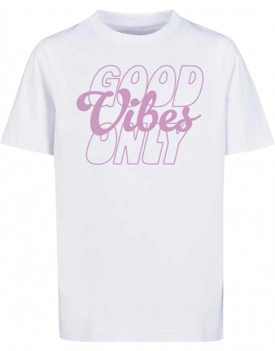 Детска Тениска Good Vibes Only Wording Tee white 158/164