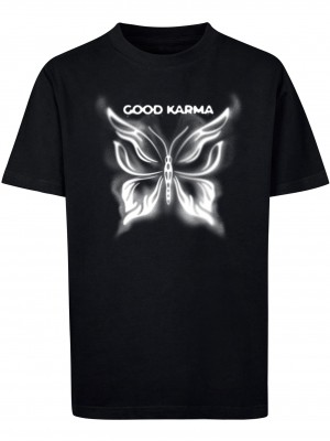Детска Тениска Good Karma Butterfly Tee black 158/164