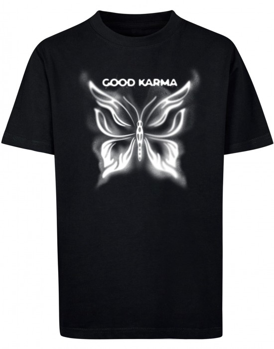 Детска Тениска Good Karma Butterfly Tee black 158/164