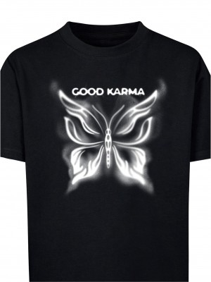 Детска Тениска Good Karma Butterfly Tee black 158/164