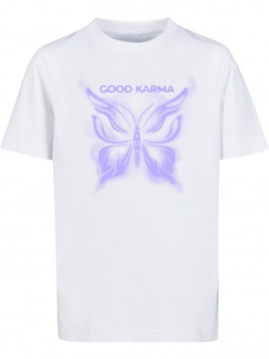 Детска Тениска Good Karma Butterfly Tee white 158/164