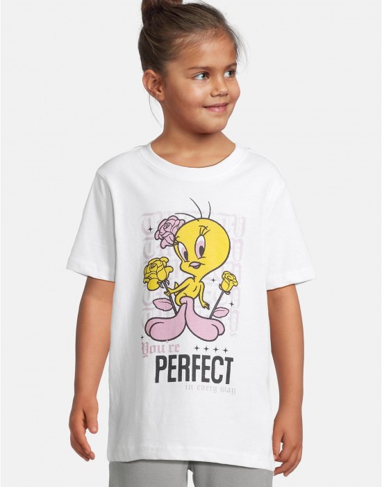 Детска Тениска Kids Tweety Perfect Tee white 158/164
