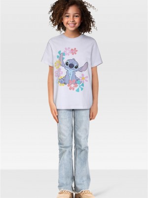 Детска Тениска Kids Lilio& Stitch Flower Tee white 158/164