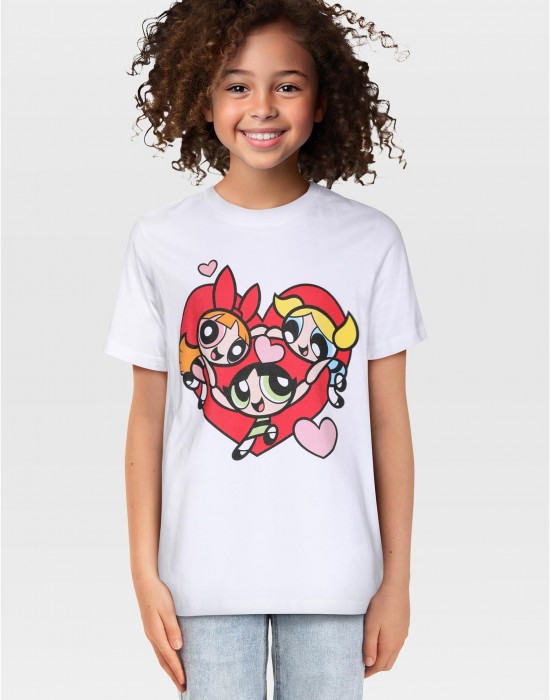 Детска Тениска Kids Power Puff Girls Heart Tee white 158/164