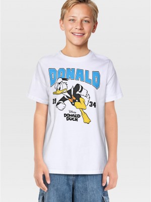 Детска Тениска T-Shirt 2 Pack- kurzarm - Donald & Ducktales white+heathergrey 158/164