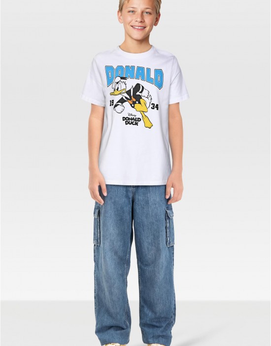 Детска Тениска T-Shirt 2 Pack- kurzarm - Donald & Ducktales white+heathergrey 158/164