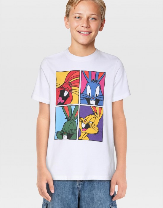 Детска Тениска T-Shirt 2 Pack - kurzarm - Bugs Bunny white+heathergrey 158/164