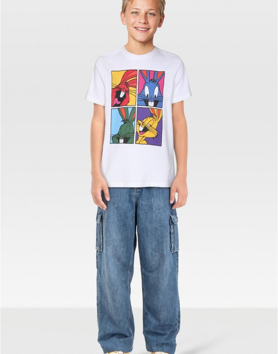 Детска Тениска T-Shirt 2 Pack - kurzarm - Bugs Bunny white+heathergrey 158/164