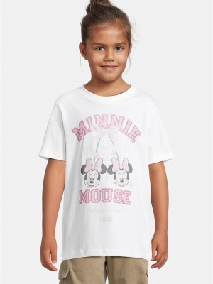 Детска Тениска T-Shirt 2 Pack - kurzarm - Minnie Mouse white+heathergrey 158/164