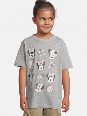 Детска Тениска T-Shirt 2 Pack - kurzarm - Minnie Mouse white+heathergrey 158/164
