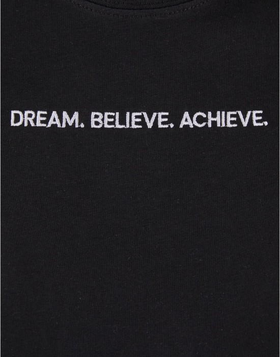 Детска Тениска Dream. Believe. Achieve. EMB Tee black 158/164