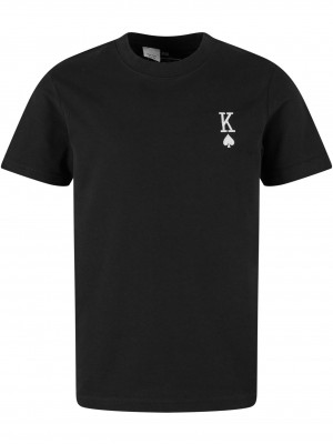 Детска Тениска King Card Game EMB Tee black 158/164